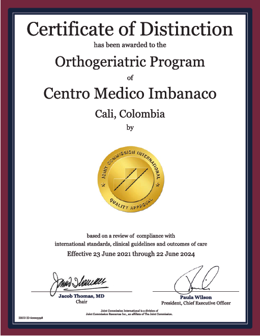 certificado-joint-comission-international-clinica-imbanaco-orthogeriatric-program